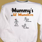 Personalized Lil' Monsters Halloween Sweatshirt